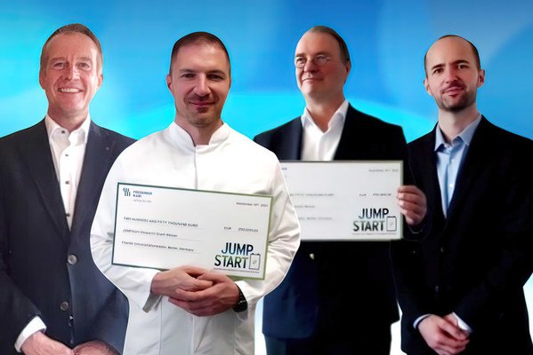 From left to right: Prof. Martin Westphal, Fresenius Kabi, Prof. S. Schaller, Charité – Universitätsmedizin Berlin, Dr. Jos Simons, Fresenius Kabi, Dr. Matthias Tyssen, Fresenius Kabi