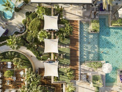 Jumeirah Al Naseem Adults Pool Aerial Drone