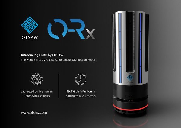 OTSAW DIGITAL PTE LTD. 新加坡。OTSAW UV-C LED消毒防疫機器人